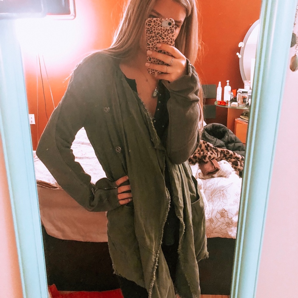 Free People Green Light Fall Jacket